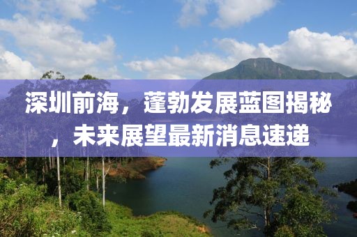 深圳前海，蓬勃發(fā)展藍(lán)圖揭秘，未來展望最新消息速遞