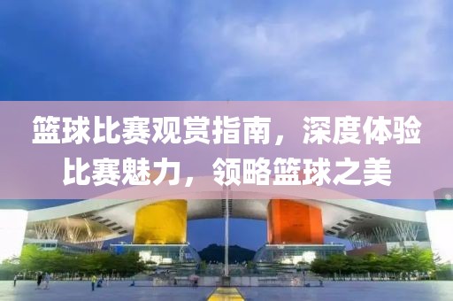 籃球比賽觀賞指南，深度體驗(yàn)比賽魅力，領(lǐng)略籃球之美
