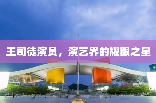 王司徒演員，演藝界的耀眼之星