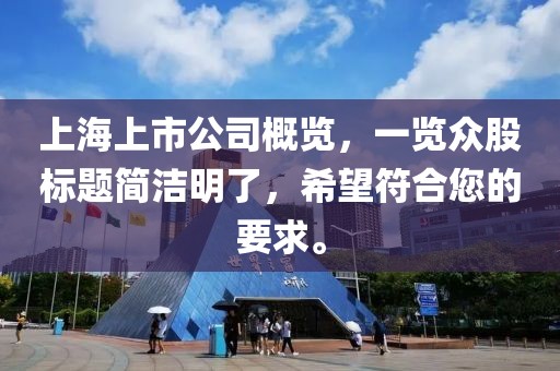 上海上市公司概覽，一覽眾股標題簡潔明了，希望符合您的要求。