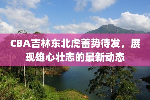 CBA吉林東北虎蓄勢待發(fā)，展現(xiàn)雄心壯志的最新動態(tài)