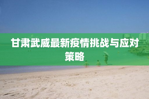 甘肅武威最新疫情挑戰(zhàn)與應(yīng)對策略