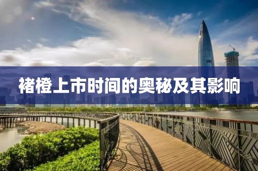 褚橙上市時間的奧秘及其影響