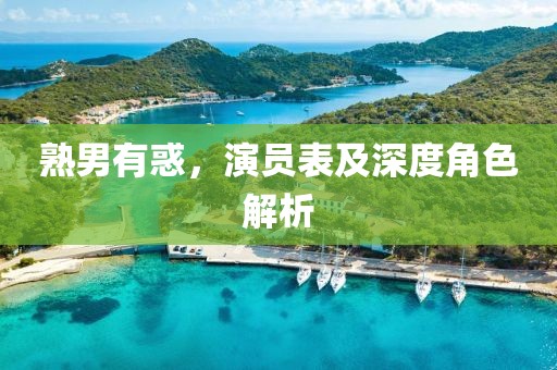 熟男有惑，演員表及深度角色解析