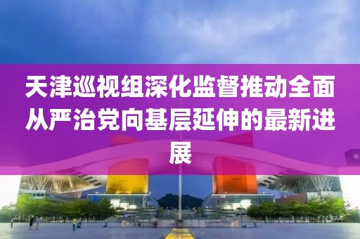 天津巡視組深化監(jiān)督推動全面從嚴(yán)治黨向基層延伸的最新進展