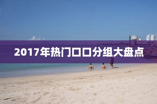 2017年熱門口口分組大盤點