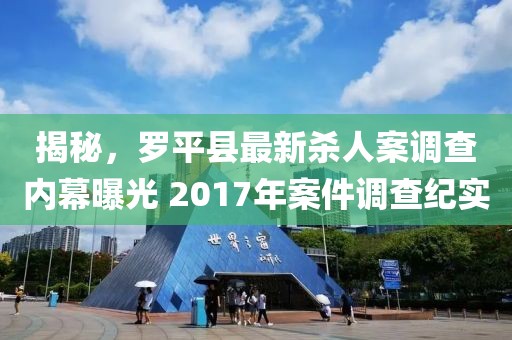 揭秘，羅平縣最新殺人案調(diào)查內(nèi)幕曝光 2017年案件調(diào)查紀(jì)實(shí)