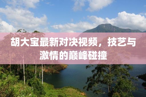 胡大寶最新對決視頻，技藝與激情的巔峰碰撞