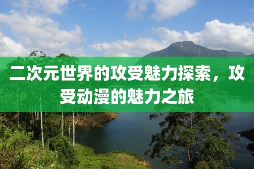 二次元世界的攻受魅力探索，攻受動漫的魅力之旅