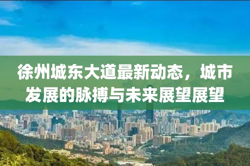 徐州城東大道最新動(dòng)態(tài)，城市發(fā)展的脈搏與未來展望展望