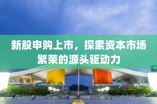新股申購(gòu)上市，探索資本市場(chǎng)繁榮的源頭驅(qū)動(dòng)力