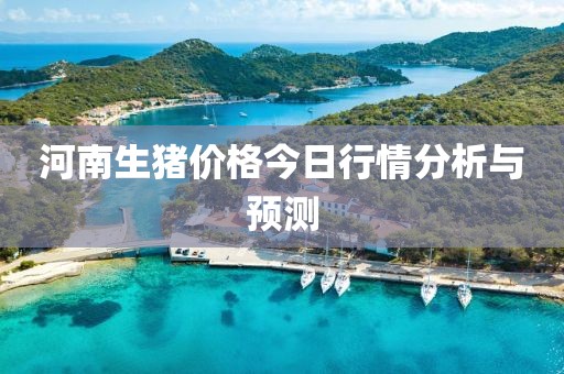 河南生豬價格今日行情分析與預測