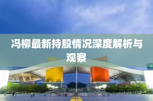 馮柳最新持股情況深度解析與觀察
