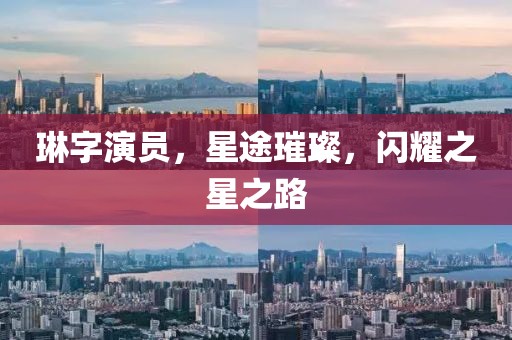琳字演員，星途璀璨，閃耀之星之路