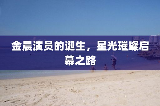 金晨演員的誕生，星光璀璨啟幕之路