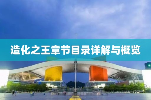 造化之王章節(jié)目錄詳解與概覽