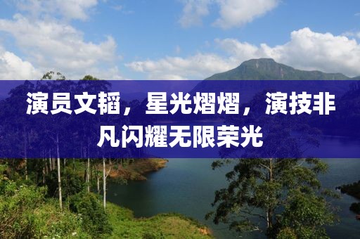 演員文韜，星光熠熠，演技非凡閃耀無(wú)限榮光