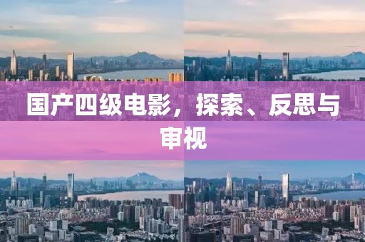 國產(chǎn)四級電影，探索、反思與審視