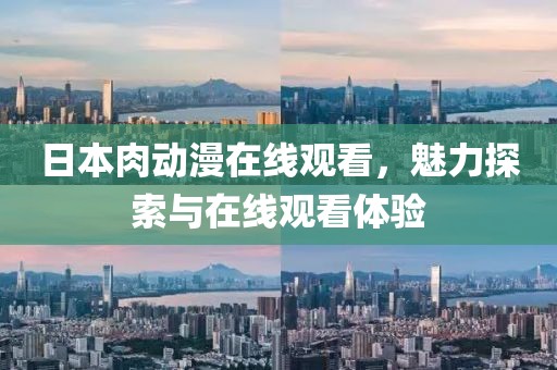 日本肉動(dòng)漫在線觀看，魅力探索與在線觀看體驗(yàn)