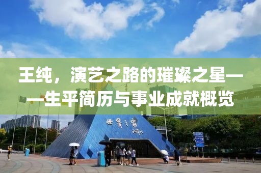 王純，演藝之路的璀璨之星——生平簡歷與事業(yè)成就概覽