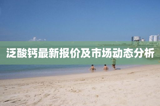 泛酸鈣最新報價及市場動態(tài)分析