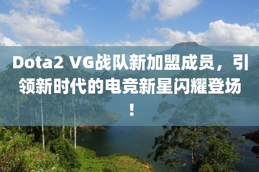 Dota2 VG戰(zhàn)隊(duì)新加盟成員，引領(lǐng)新時(shí)代的電競新星閃耀登場！