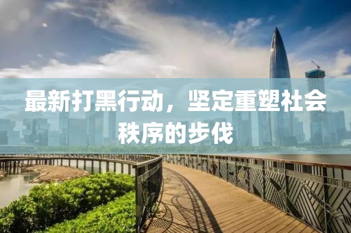 最新打黑行動(dòng)，堅(jiān)定重塑社會(huì)秩序的步伐