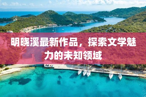 明曉溪最新作品，探索文學魅力的未知領域