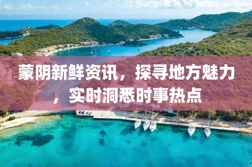 蒙陰新鮮資訊，探尋地方魅力，實時洞悉時事熱點