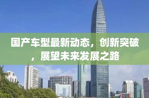 國產(chǎn)車型最新動態(tài)，創(chuàng)新突破，展望未來發(fā)展之路