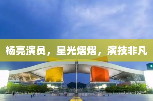 楊亮演員，星光熠熠，演技非凡
