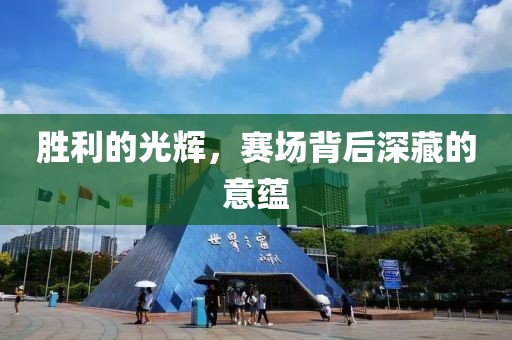 勝利的光輝，賽場(chǎng)背后深藏的意蘊(yùn)