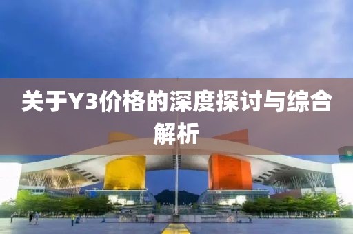 關(guān)于Y3價格的深度探討與綜合解析