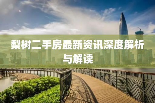梨樹二手房最新資訊深度解析與解讀