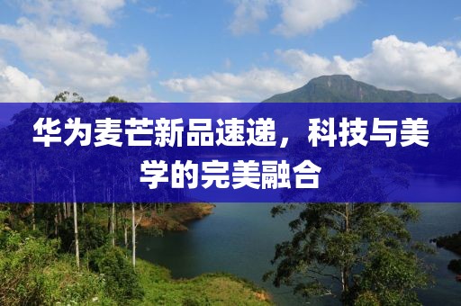華為麥芒新品速遞，科技與美學(xué)的完美融合