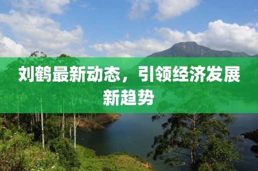 劉鶴最新動(dòng)態(tài)，引領(lǐng)經(jīng)濟(jì)發(fā)展新趨勢(shì)
