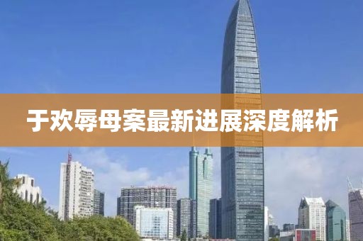 于歡辱母案最新進展深度解析