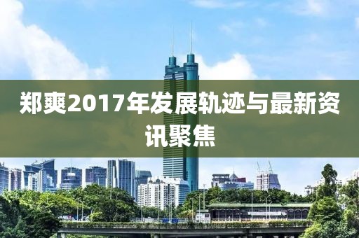 鄭爽2017年發(fā)展軌跡與最新資訊聚焦