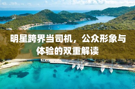 明星跨界當(dāng)司機(jī)，公眾形象與體驗(yàn)的雙重解讀