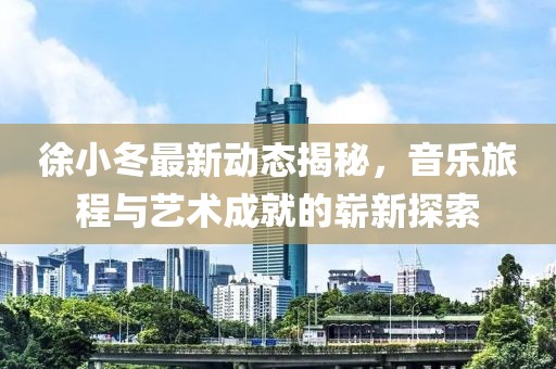 徐小冬最新動態(tài)揭秘，音樂旅程與藝術(shù)成就的嶄新探索