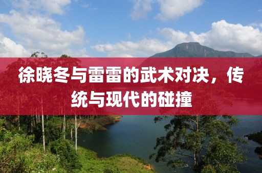 徐曉冬與雷雷的武術(shù)對(duì)決，傳統(tǒng)與現(xiàn)代的碰撞