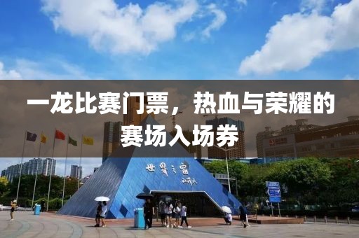 一龍比賽門票，熱血與榮耀的賽場入場券