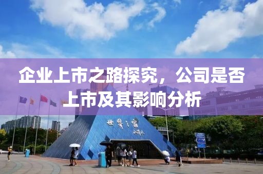 企業(yè)上市之路探究，公司是否上市及其影響分析