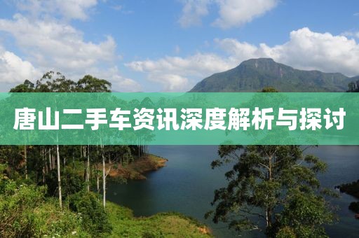 唐山二手車資訊深度解析與探討