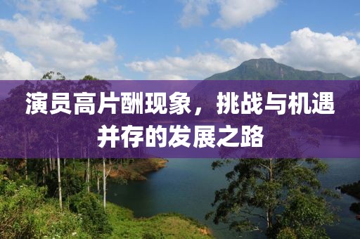 演員高片酬現(xiàn)象，挑戰(zhàn)與機遇并存的發(fā)展之路