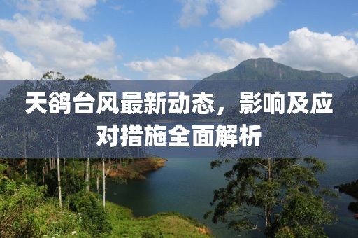 天鵒臺風(fēng)最新動態(tài)，影響及應(yīng)對措施全面解析