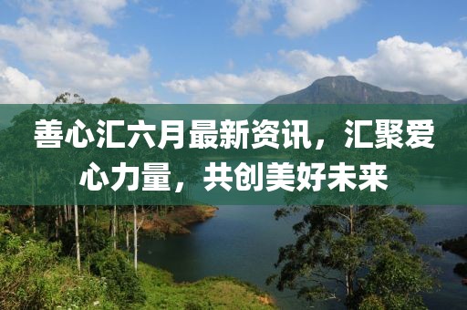 善心匯六月最新資訊，匯聚愛心力量，共創(chuàng)美好未來