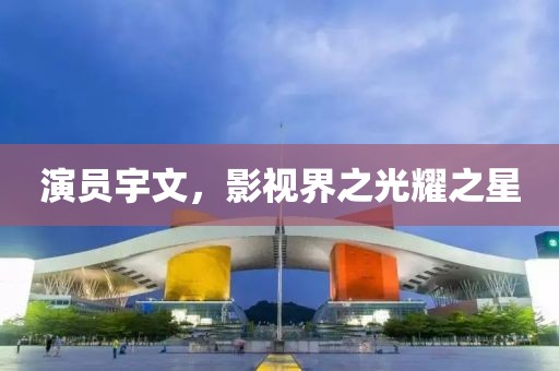 演員宇文，影視界之光耀之星
