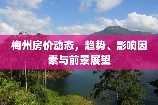 梅州房價動態(tài)，趨勢、影響因素與前景展望