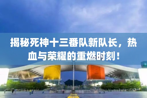 揭秘死神十三番隊新隊長，熱血與榮耀的重燃時刻！